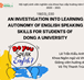 SV NCKH 2020-2021:AN INVESTIGATION INTO LEARNING AUTONOMY OF ENGLISH SPEAKING SKILLS FOR STUDENTS OF DONG A UNIVERSITY